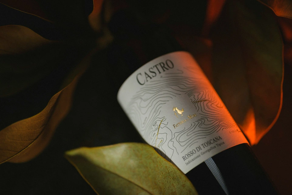 A bottle of wine sitting on top of a table